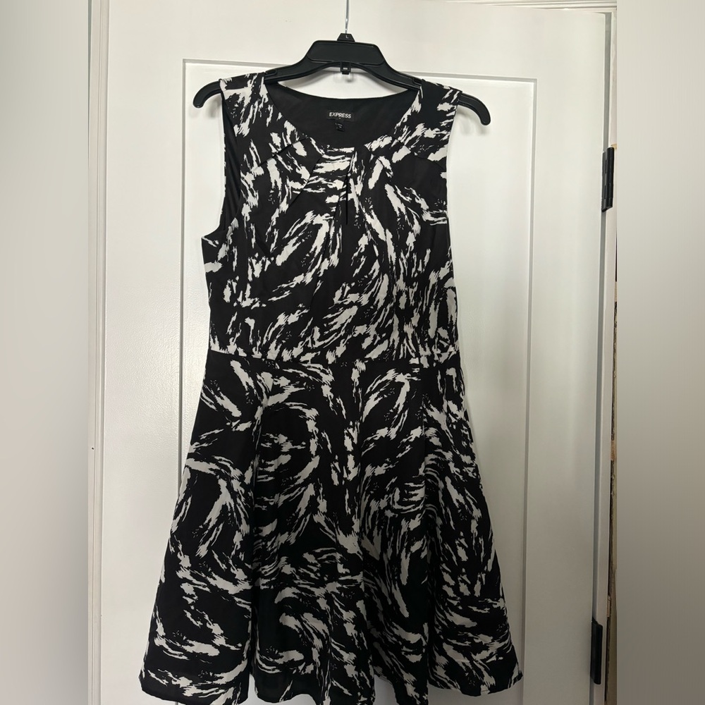 “Skater” style dress worn once.  Side zip